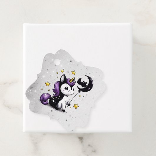 小さなユニコーン赤ちゃんシャワー フェイバータグ (インサイチュ)