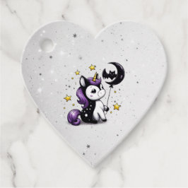 小さなユニコーン赤ちゃんシャワー フェイバータグ