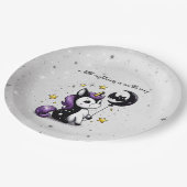 小さなユニコーン赤ちゃんシャワー ペーパープレート (アングル)