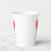 小さなユニーク恋人のバレンタインデーシャワー 紙コップ (右)