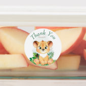 小さなライオンに感謝 ラベル (貼付)