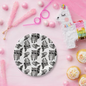 小さなラクーン・ラスカ来ルが夕食に出席 ペーパープレート (パーティー)