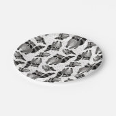 小さなラクーン・ラスカ来ルが夕食に出席 ペーパープレート (アングル)