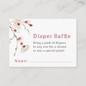 小さなラディバグおむつラッフルベビーシャワー エンクロージャーカード (正面)