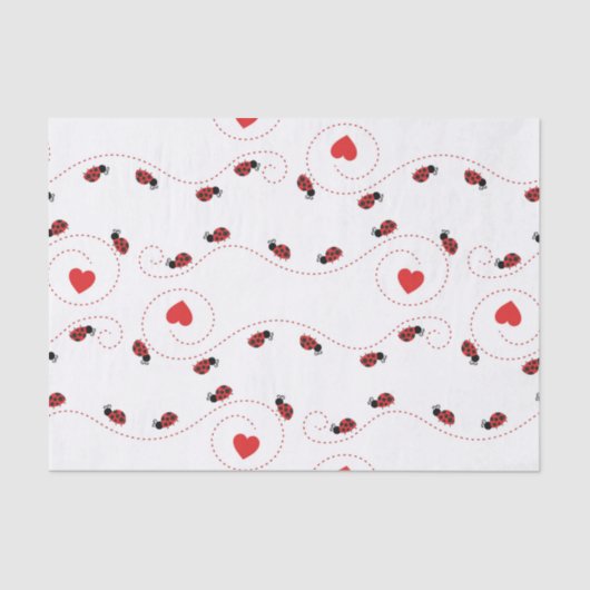 小さなラディバグのパターンパーティー組織 薄葉紙 (正面)