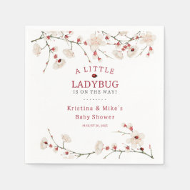 小さなラディバグの女の子のヴィンテージ スタンダードカクテルナプキン