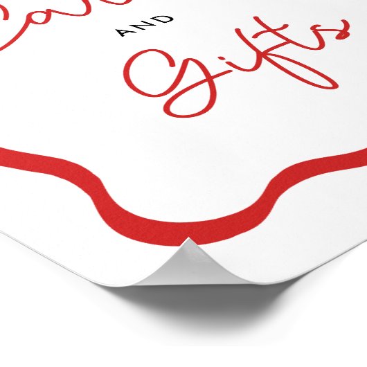 小さなラディバグの誕生日カードとギフトサイン ポスター (角)