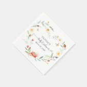 小さなラディバグガーデンベイビーシャワーペーパーナプキン スタンダードカクテルナプキン (角)