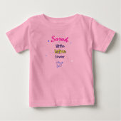 小さなラトケ好きのハヌカ ベビーTシャツ (正面)