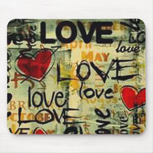 小さなラブマウスパッドを手に入れる マウスパッド (正面)