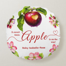 小さなリンゴがやってくる | 秋のベイビーシャワー ラウンドクッション