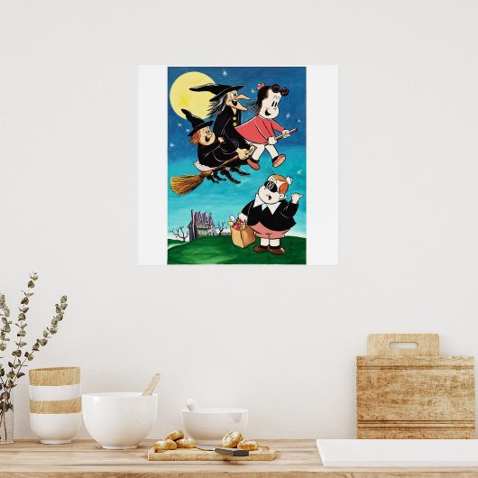 小さなルルと魔女 ポスター (キッチン)