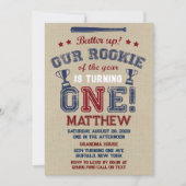 小さなルーキーをバッターで上に回す 招待状 (正面)