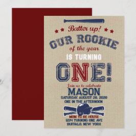 小さなルーキーをバッターで上に回す 招待状