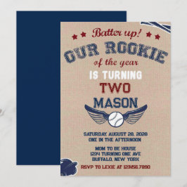 小さなルーキーをバッターで2回転 招待状