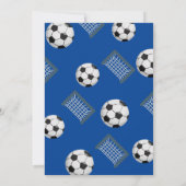小さなルーキーサッカーの誕生日を蹴ろう 招待状 (裏面)