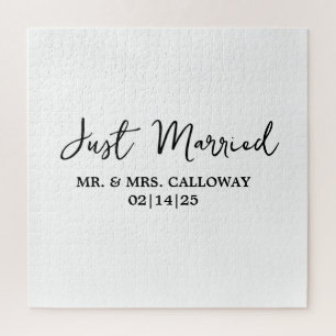 小さなレトロたった今結婚しました ジグソーパズル