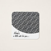 小さなレトロパターン設計のメッセージノート (正面)