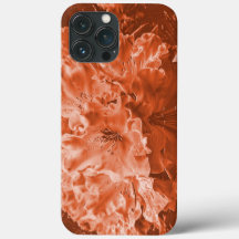 小さなレリーフ、 浮き彫り、茶色のサーモンを持つ拡大花