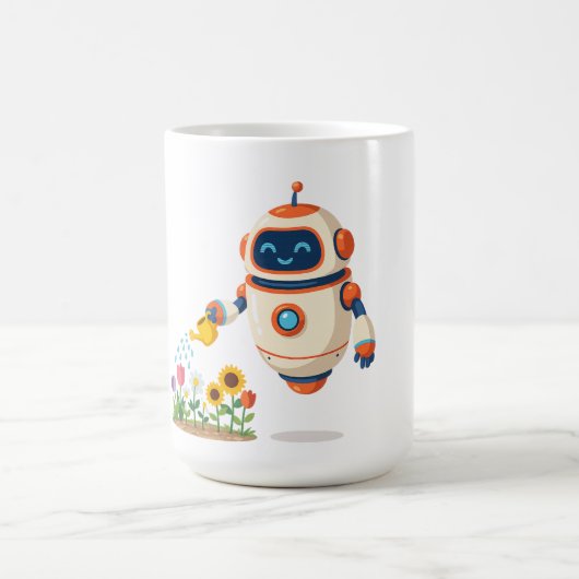 小さなロボットガーデナー コーヒーマグカップ (中央)