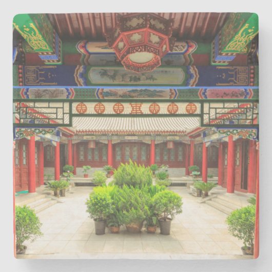 小さなワイルドグース神殿、中国 ストーンコースター (正面)