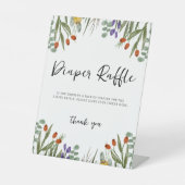 小さなワイルドフラワーが秋にやってくる おむつくじ 台座サイン (正面)