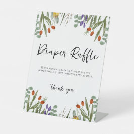 小さなワイルドフラワーが秋にやってくる おむつくじ 台座サイン