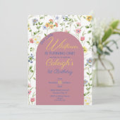 小さなワイルドフラワーの招待状 招待状 (スタンド正面)