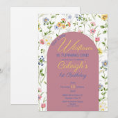 小さなワイルドフラワーの招待状 招待状 (正面/裏面)