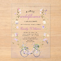 小さなワイルドフラワーの春の赤ちゃんシャワー