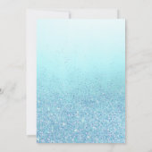 小さなワイルドフラワーの水の色のフローラベビーシャワー 招待状 (裏面)