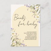 小さなワイルドフラワーブックベビーの赤ちゃんシャワー エンクロージャーカード (正面)