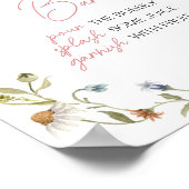 小さなワイルドフラワーベイビーシャワーマママオサバー ポスター (角)