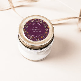 小さなワイルドフラワーベイビー ラウンドシール