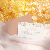 小さなワイルドフラワーボホベビーディスプレイシャワー エンクロージャーカード