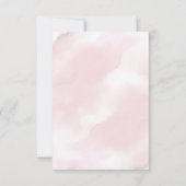 小さなワイルドフラワーボホ自然ガールベビーシャワー サンキューカード (裏面)