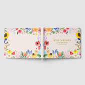 小さなワイルドフラワーママbee赤ちゃんシャワー ゲストブック (全面)