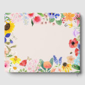 小さなワイルドフラワーママbee赤ちゃんシャワー ゲストブック (裏面)