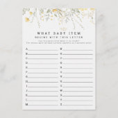 小さなワイルドフラワー何ベビー項目ベビシャワー エンクロージャーカード (正面)