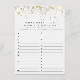 小さなワイルドフラワー何ベビー項目ベビシャワー エンクロージャーカード