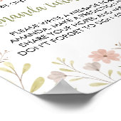 小さなワイルドフラワー誕生日タイムカプセルポスター ポスター (角)