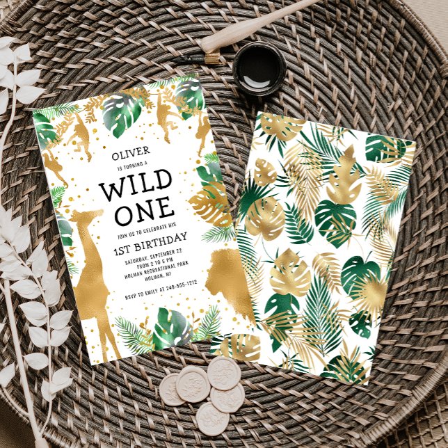 小さなワイルドワンの1歳の誕生日をサファリでお祝い Budget Wild One (クリエイターアップロード済み)