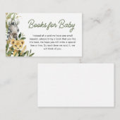 小さなワイルドワンサファリのベビー エンクロージャーカード (正面/裏面)