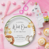 小さなワイルドワンサファリベイビーシャワー ペーパープレート (パーティー)
