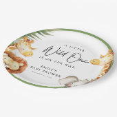 小さなワイルドワンサファリベイビーシャワー ペーパープレート (アングル)