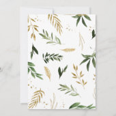 小さなワイルドワンサファリベイビーシャワー 招待状 (裏面)