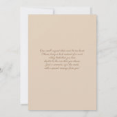 小さなワイルドワンサファリベイビーシャワー 招待状 (裏面)