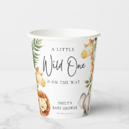 小さなワイルドワンサファリベイビーシャワー 紙コップ