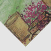 小さなワゴンと開花 薄葉紙 (詳細)