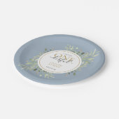 小さなワンダーフルファースト誕生日ボーイブルー ペーパープレート (アングル)